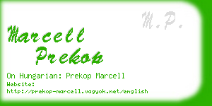 marcell prekop business card